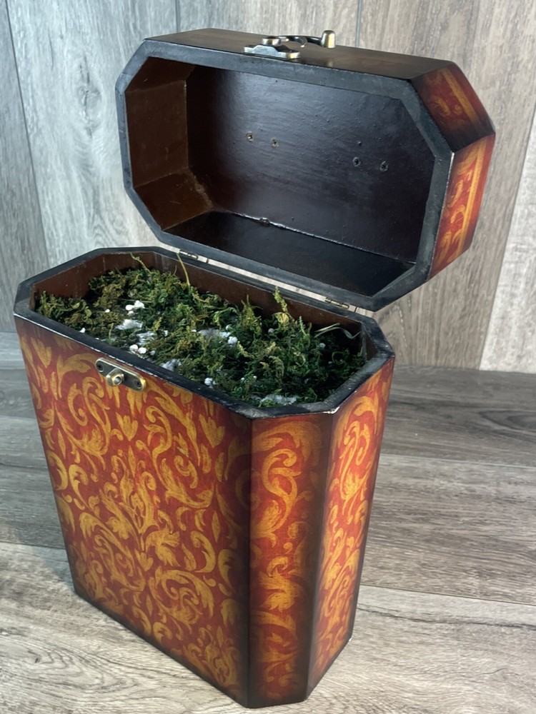 Wood Display Box, Keepsake Decorative Box, Flower Display Box, Home Decor