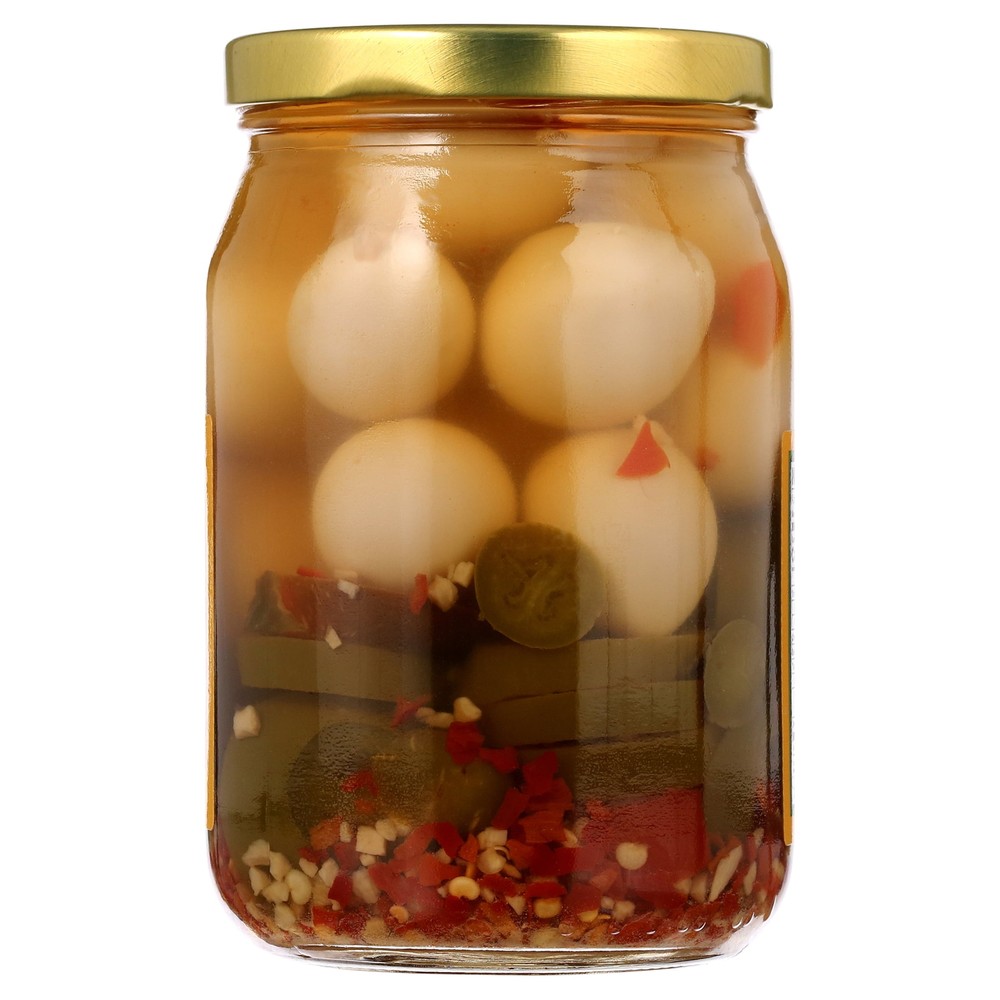 Pickled Jalapeno Quail Eggs