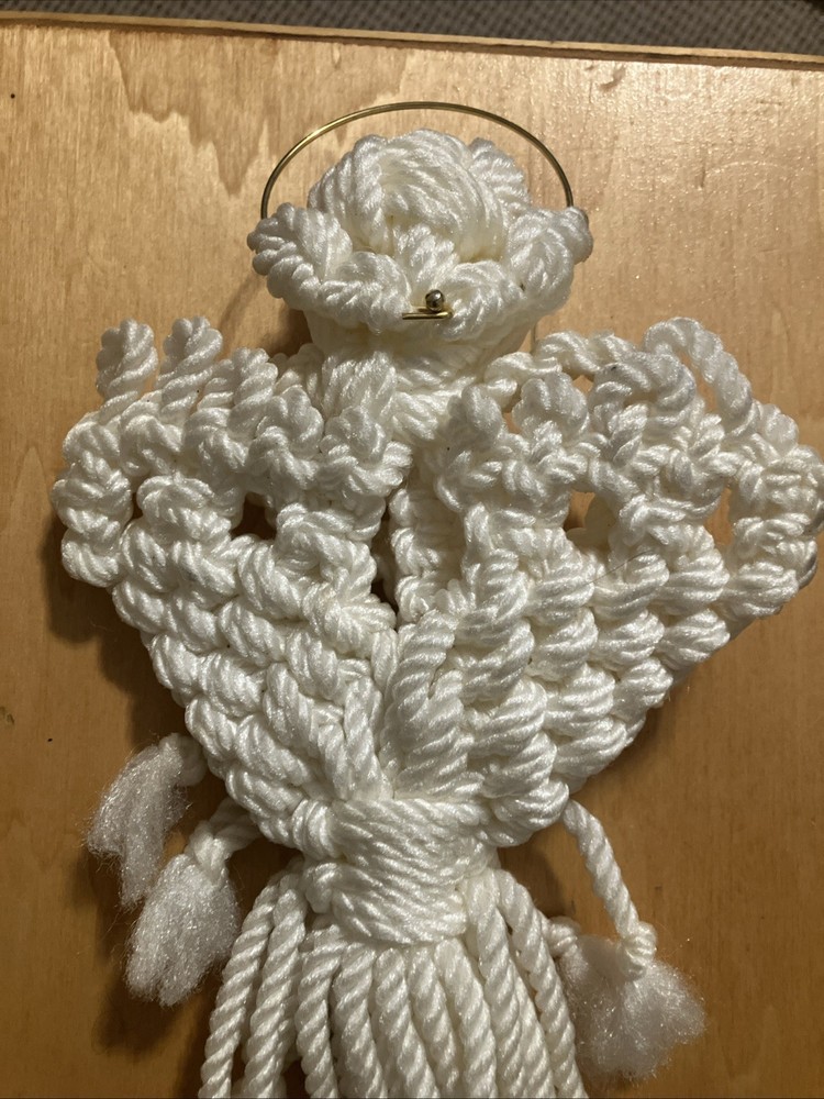 Handmade Macrame Angel 21-inches