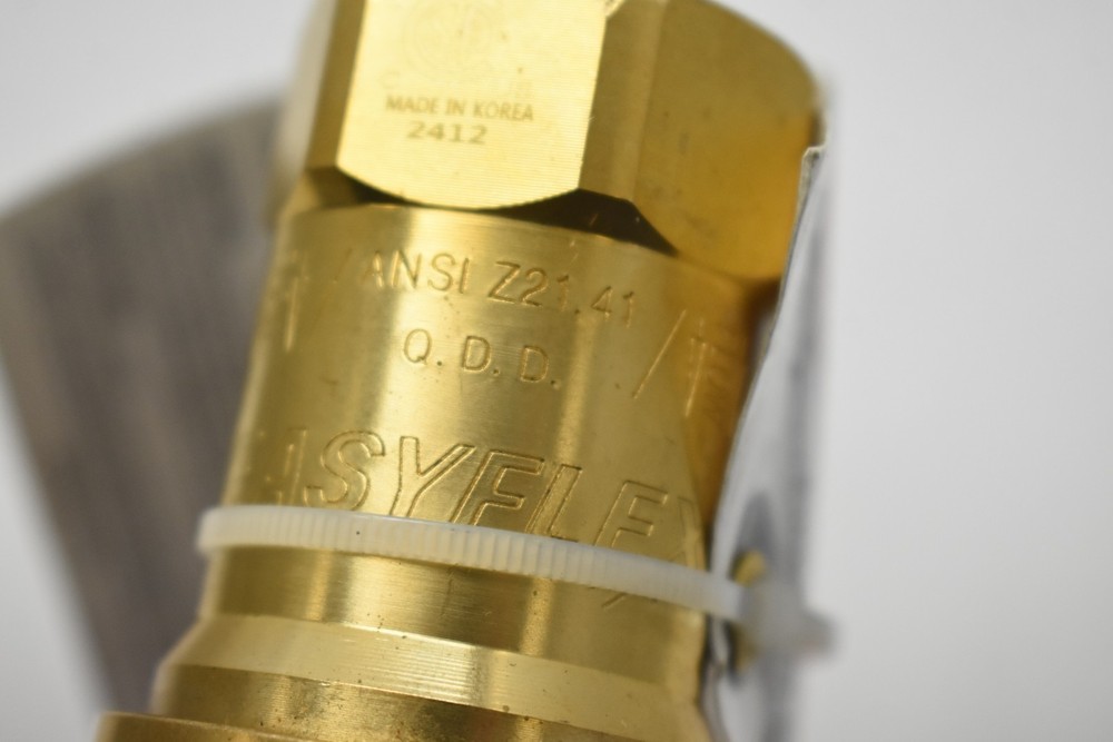 Regency FS-QD-034 2412: Brass Quick Disconnect 3/4" Assembly Easyflex