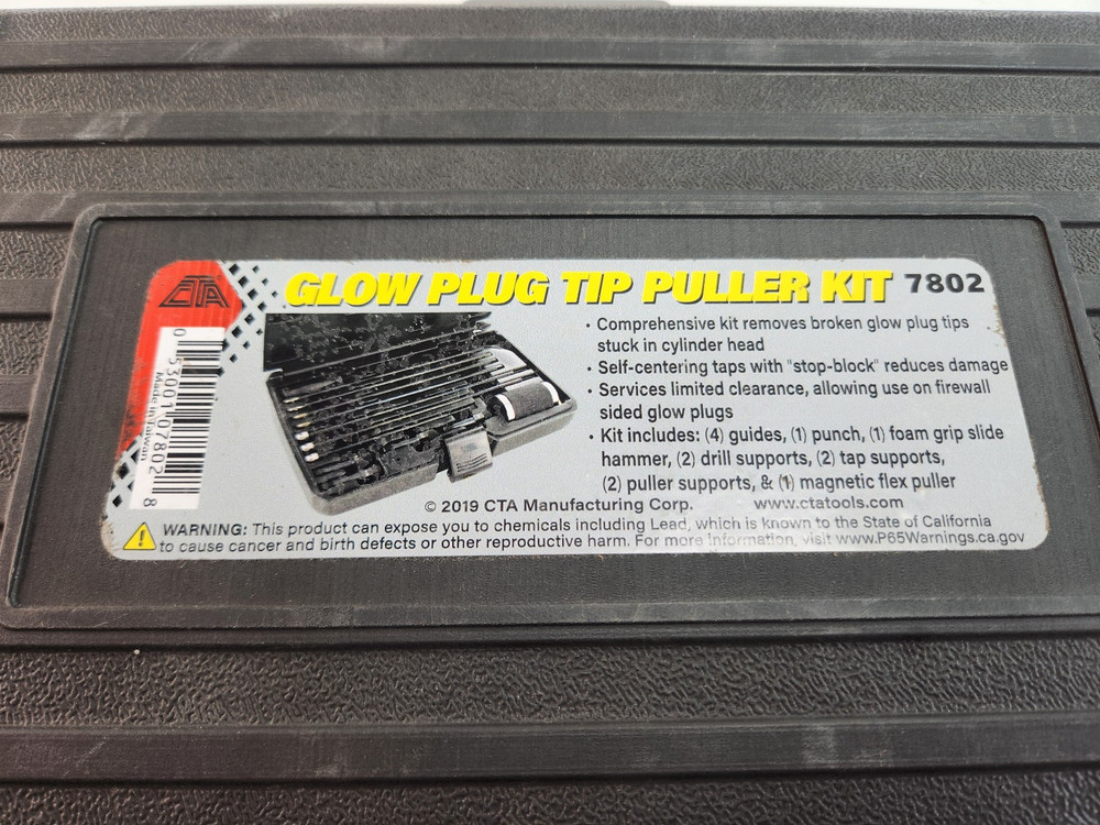 CTA Tools 7802 Glow Plug Tip Puller Kit - Preowned - Read Description