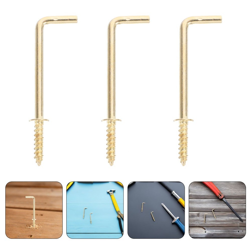 30 Pcs Right Angle Hook Hanging Hooks for Workplace Shaped Frame