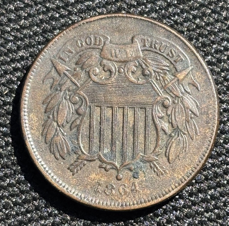 1864 two cent piece Reduced price