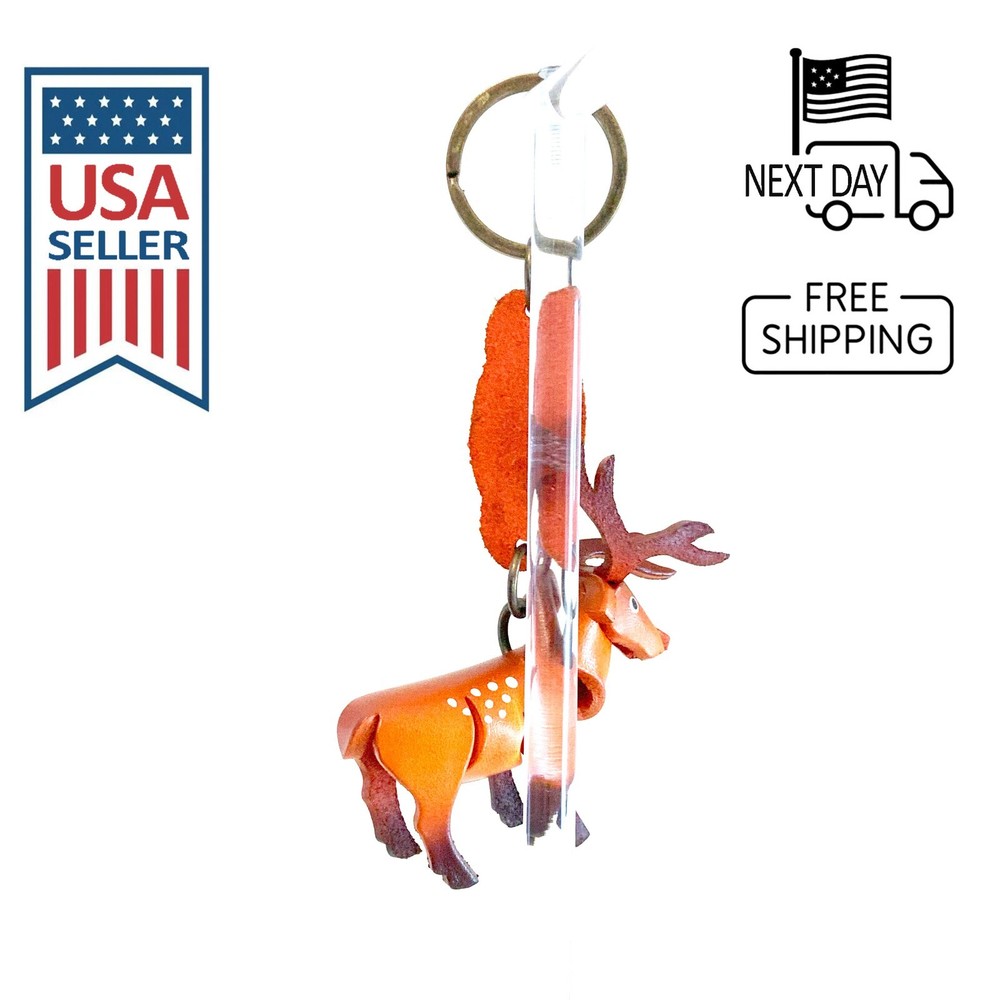 Sika Deer Handmade Leather Keyring