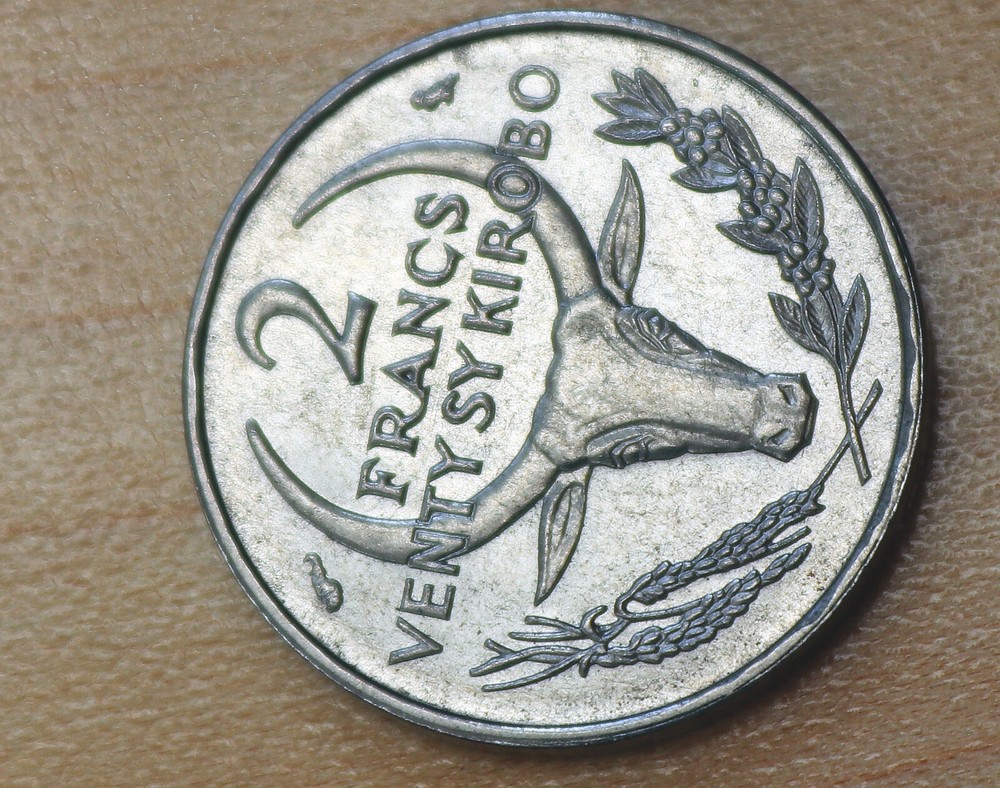 1965 Madagascar 2 Francs