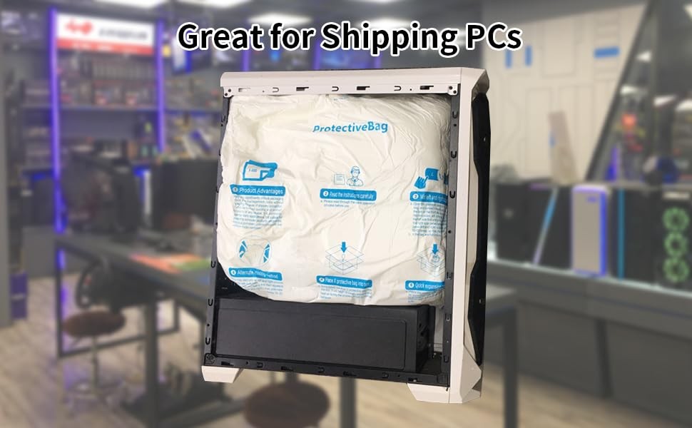 4 Pcs 16”x18” Expanding Foam Packaging for PC & Fragile Items, Expandable Pac...