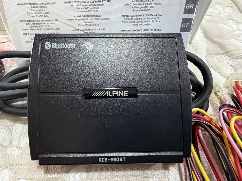 ALPINE KCE-250BT BLUETOOTH INTERFACE