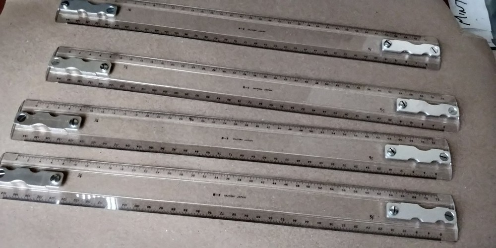 MUTOH Drafting Machine Scale / Rule 18” Model B-5