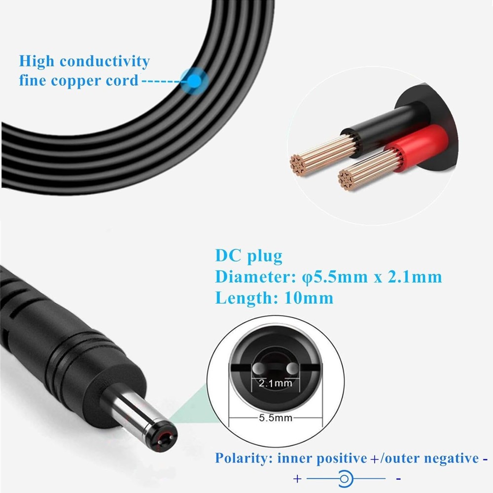 Lightweight 24W Universal AC Adapter DC12V 2A with 11 Tips for Multiple Devices