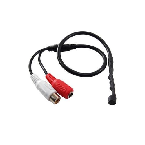 CCTV Microphone Mic for Security Camera Microphone with 1 Ampere Adapter