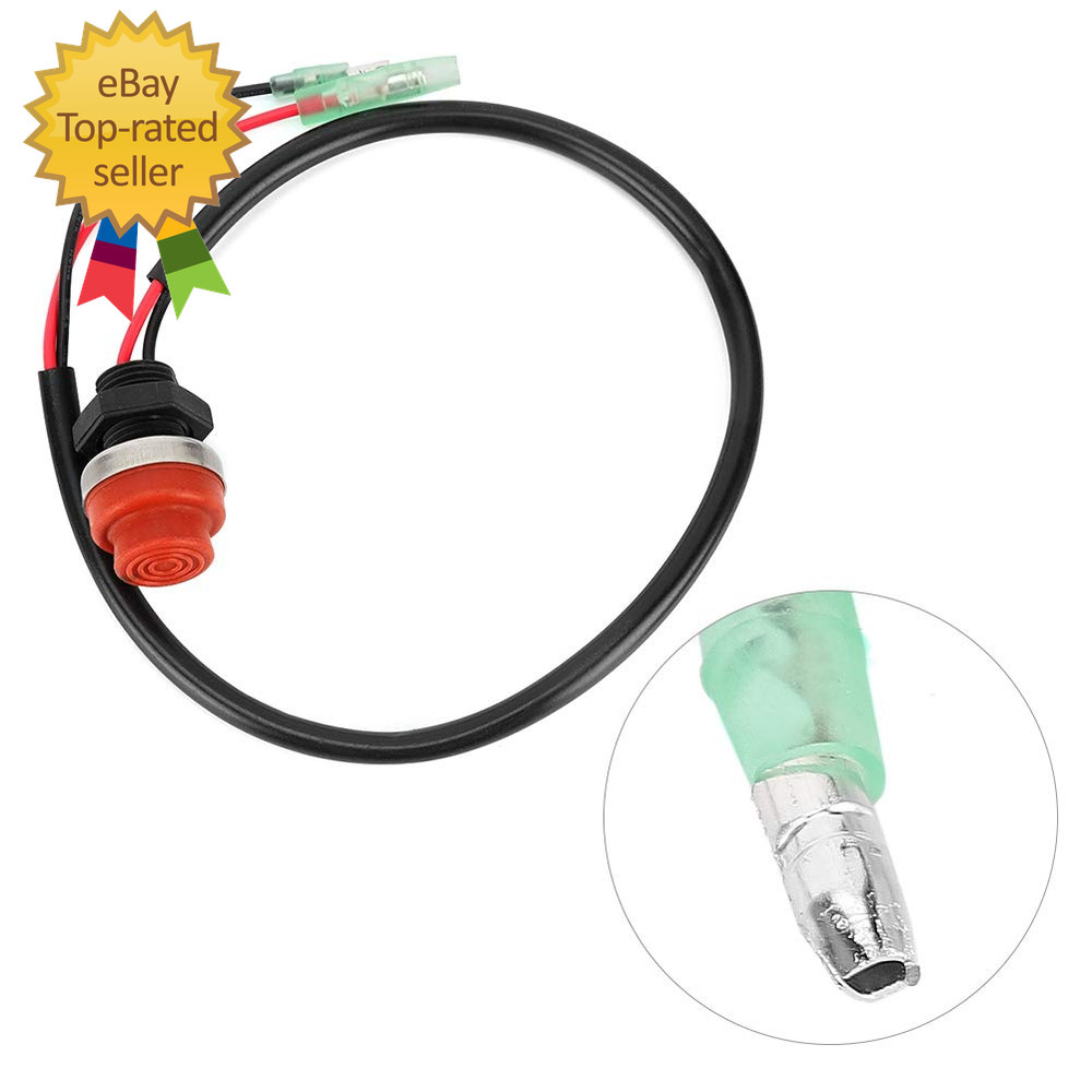 For 1989 Outboard Start Button Boat Button Switch Start Stop Switch Keyless Push