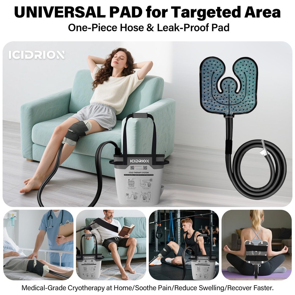 Cold Therapy Machine, Programmable Ice Machine for Hip After Surgery, Portabl...