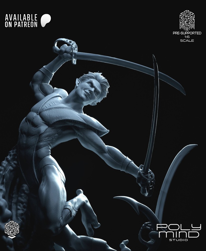 Nightcrawler Statue 3D Printed Kit Unpainted/Unassembled