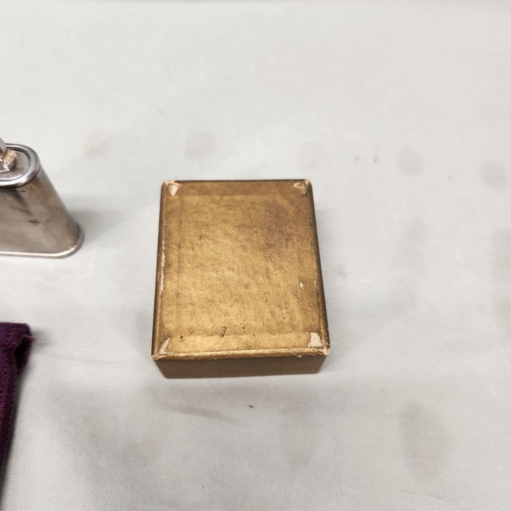 Vintage Ronson Whirlwind Lighter Silver Tone With Box