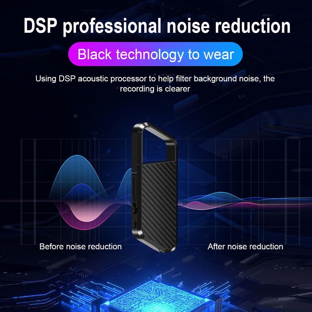 Mini Digital Hidden Audio Voice Activated Recorder MP3 Small Smart Playback