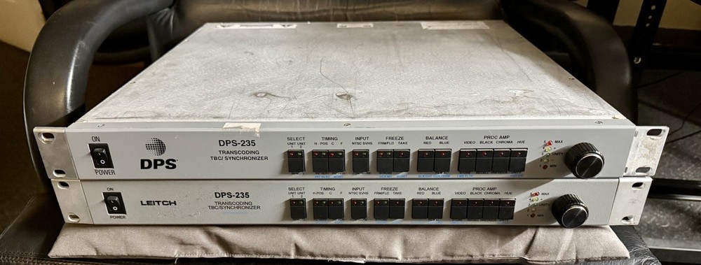 Leitch DPS-235 TRANSCODING TBC/SYNCHRONIZER-DUAL CHANNEL. Used - Working