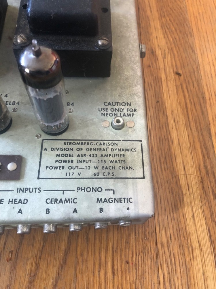 stromberg carlson Model ARS - 433 amplifier tested!!