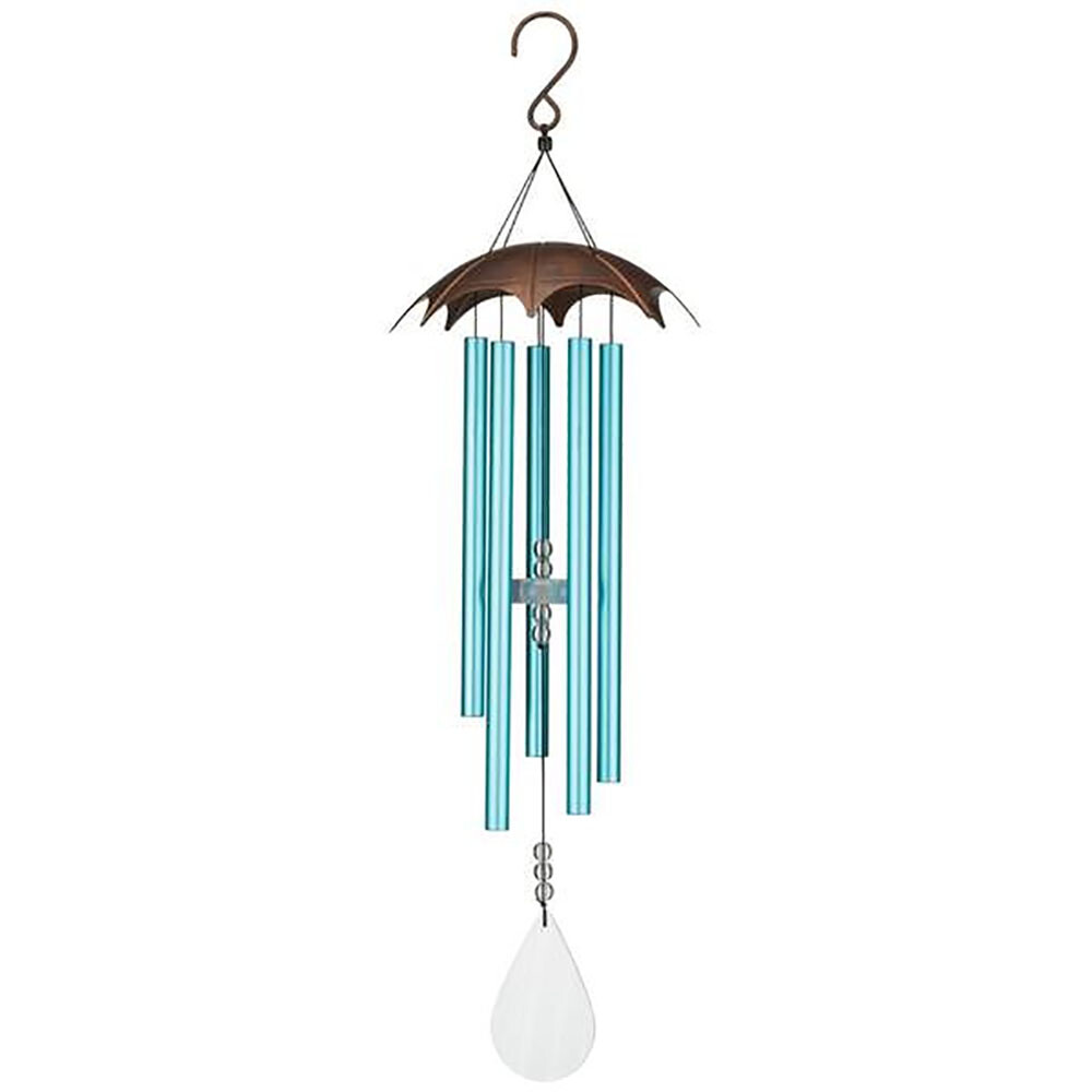 Regal-32 inch Raindrop Wind Chime - Turquoise