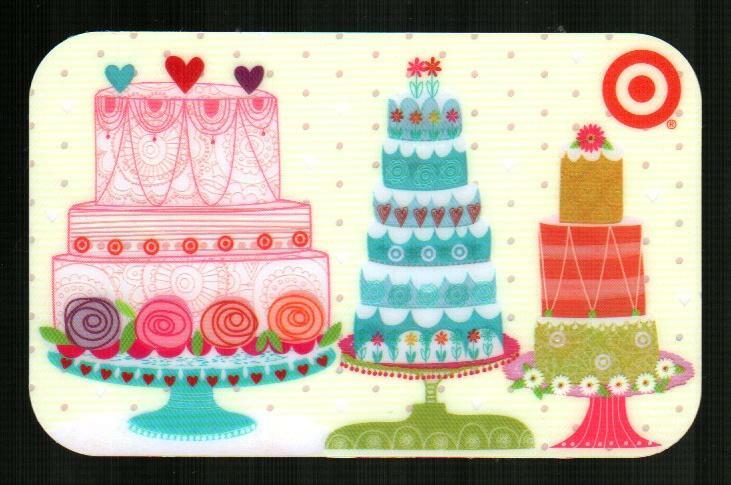 TARGET Assorted Cakes ( 2010 ) Foil Gift Card ( $0 )