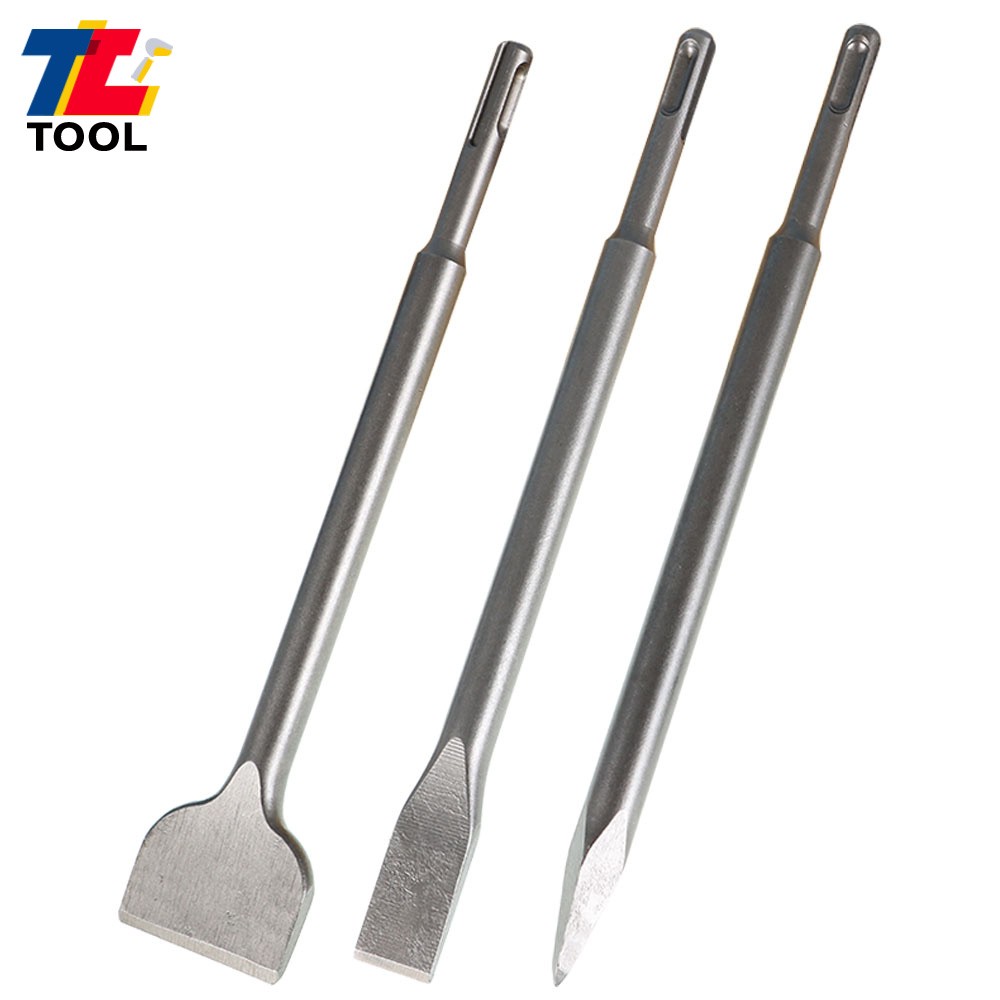 6-Pcs Concrete Drill Bit Set Rotary Hammer Bits Chisel With Point Chisel