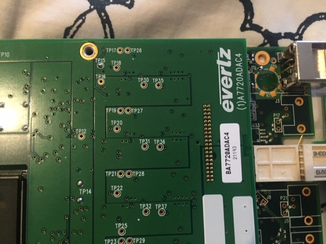 Evertz 7720AD-A4 SD-SDI AES Audio De-Embedder w/ Backplane