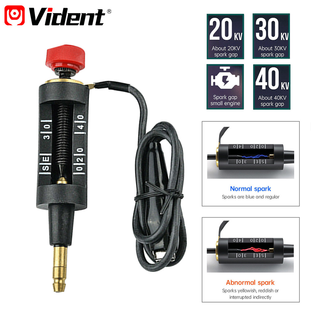 Spark Plug Tester Car Tool Ignition Diagnostic Adjustable Wire Circuit Coil Tool