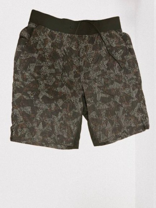 Lululemon Shorts Athletic Camo Drawstrings 9" In Size Med