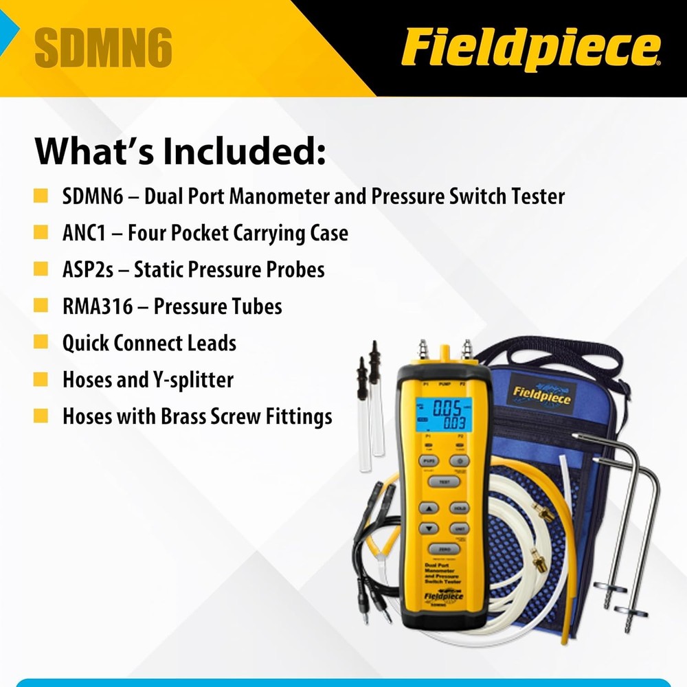 Fieldpiece SDMN6 Pressure Switch Tester