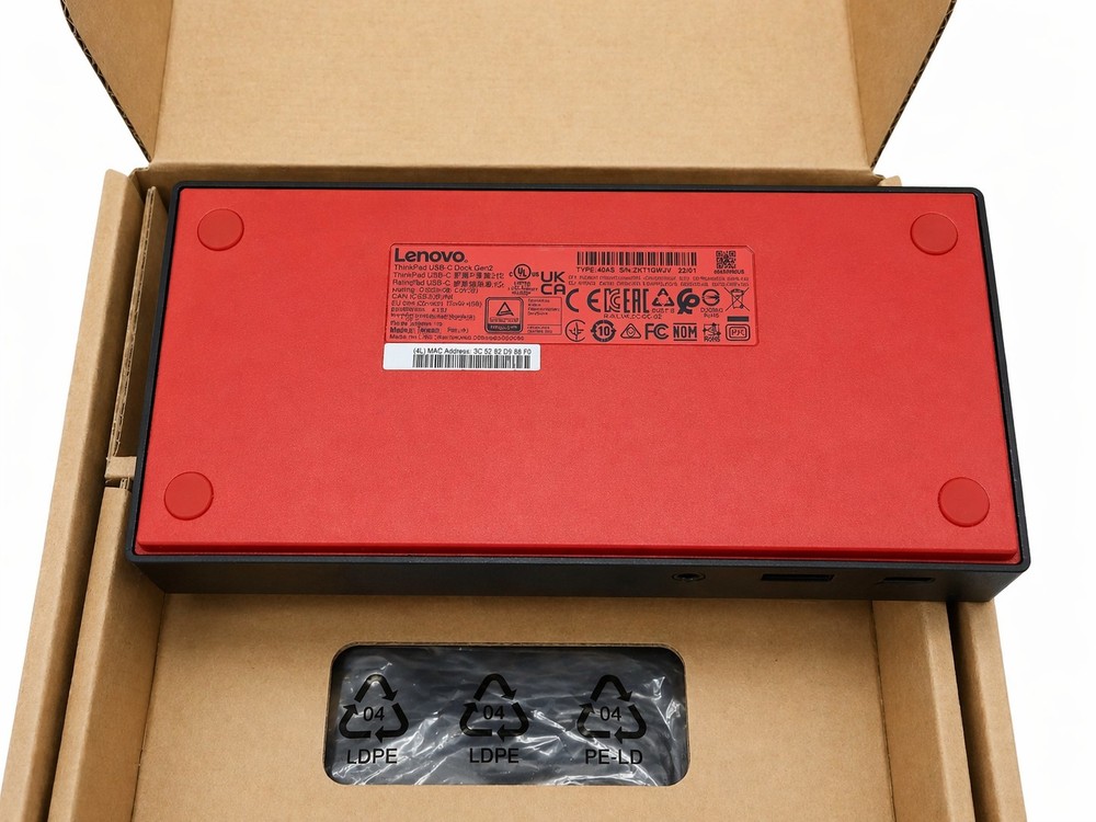 NEW! Lenovo ThinkPad USB-C Gen 2 Docking Station LDC-G2