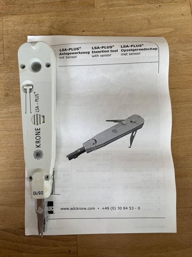 Krone LSA-Plus Insertation Tool with Sensor Pre-Owned