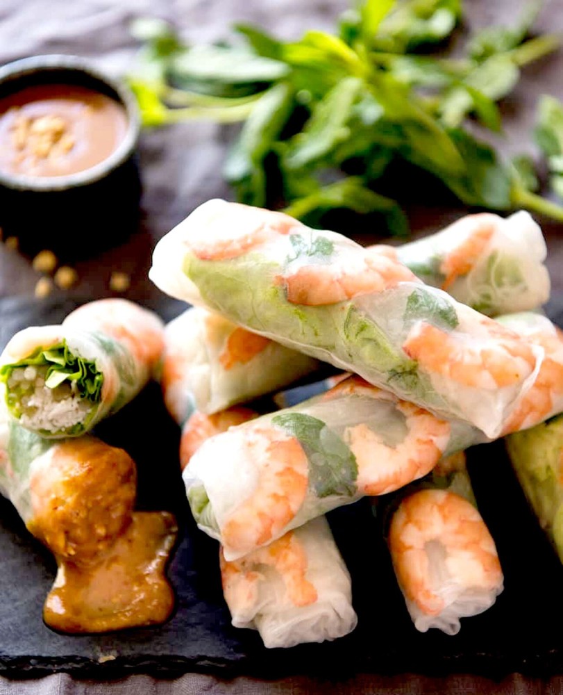 Vietnamese Spring Roll Tapioca Sheet DEO Wrapper 22 cm Three Ladies 12 Oz.(2-pk)