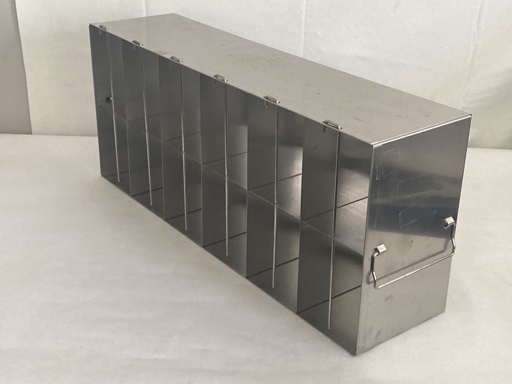 Lab 12-Place 2x6 Array Upright Freezer Rack w/ Locking Rods For Well Plates