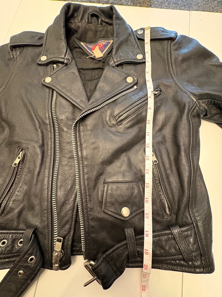 Harley Eagle Patch Leather Biker Jacket (aftermarket)
