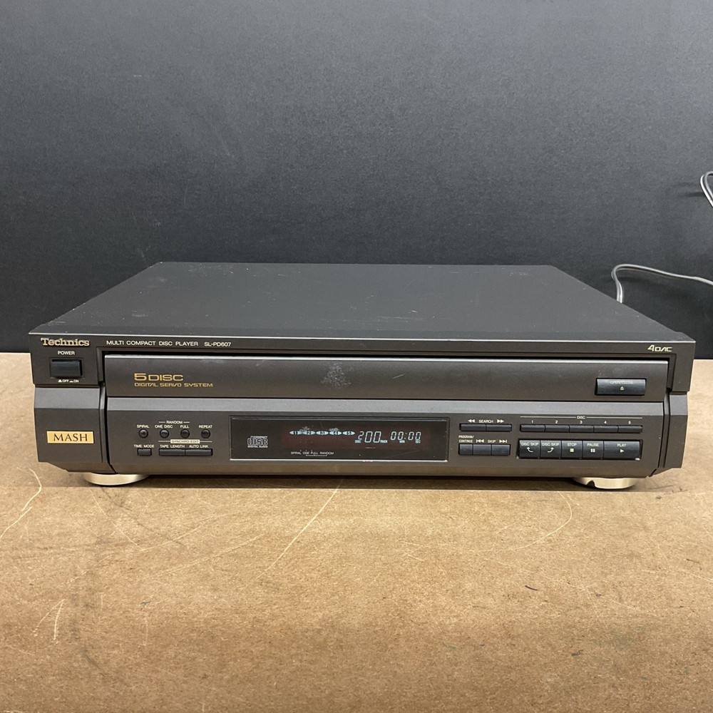 Technics Multi Compact Disc Player SL-PD607 MASH - Tested Working No Cable