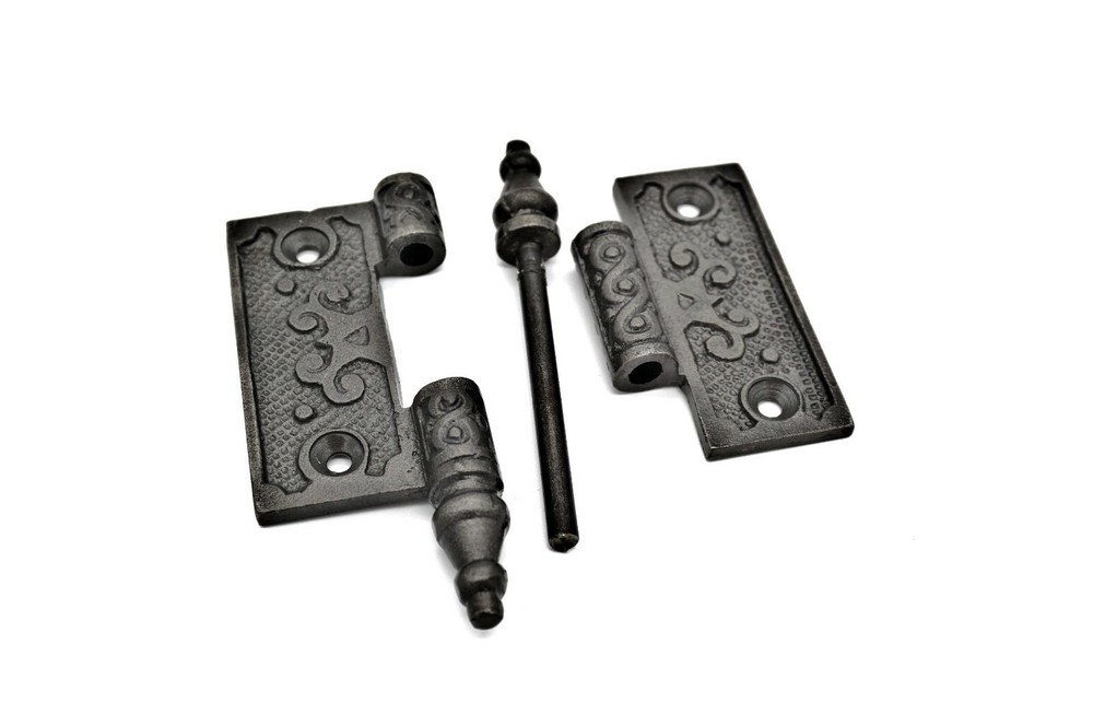 2 x 2 Cast Iron Hinge Forged Iron Hinge Victorian Hinge Hinge Cabinet Hinge Each