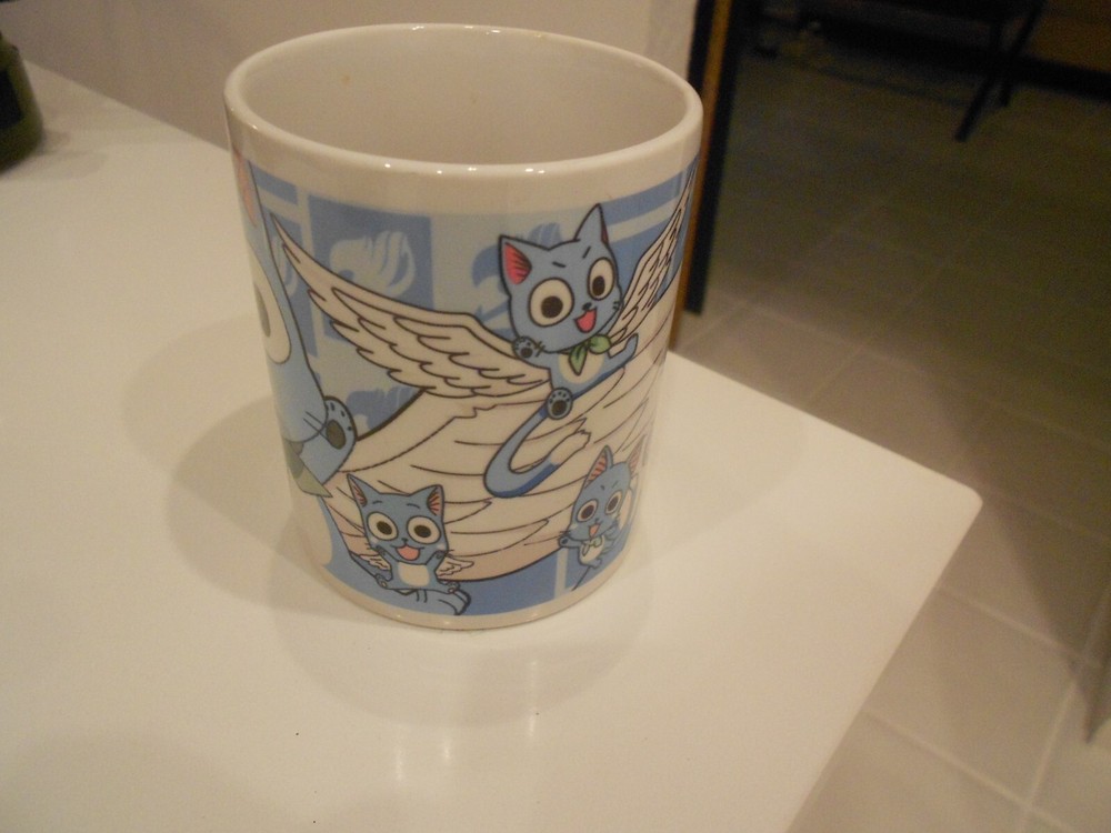 anmie happy parody mug 3 3/4" high