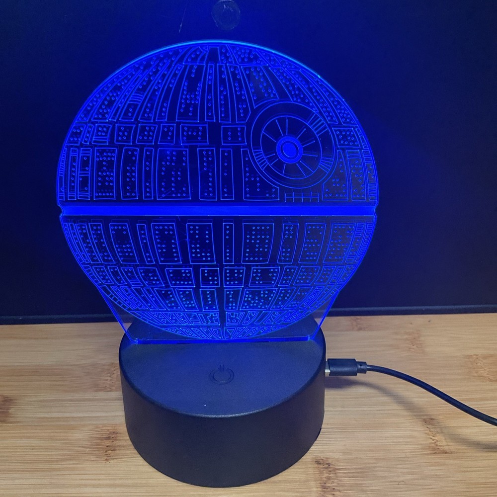 Star Wars Death Star Night Light New 3D LED Multicolor