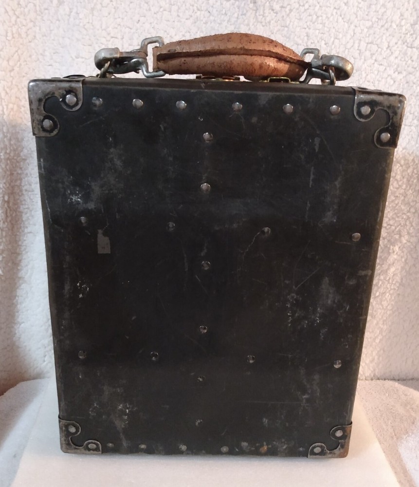 Black Small Suitcase Briefcase Excelsior Case Chest Vintage