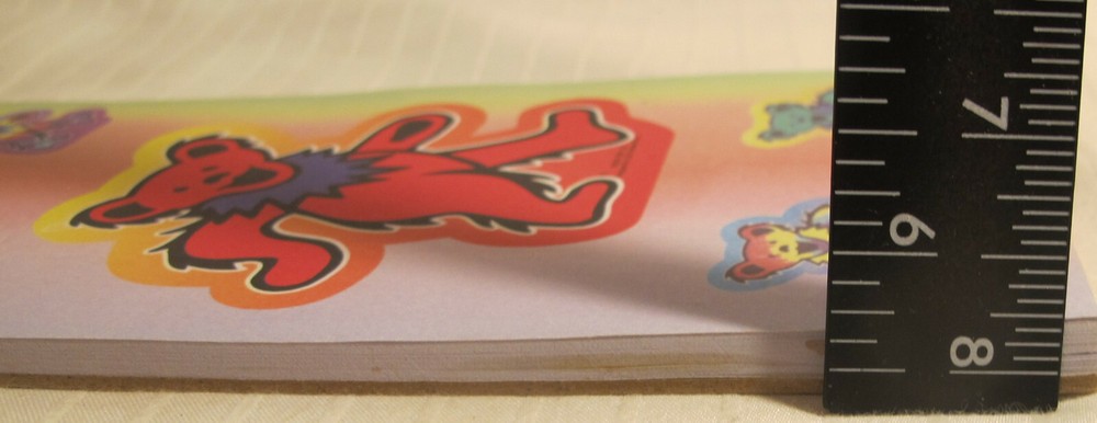 Vintage Grateful Dead Dancing Bears Scratch Pad Note Pad