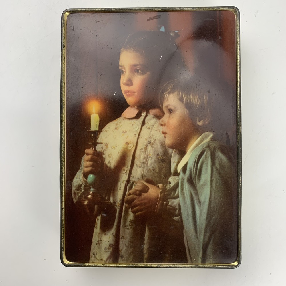 Edward Sharp & Sons Metal Tin Children Candle