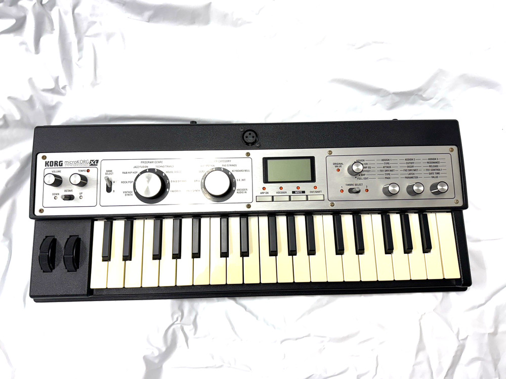 Korg microKORG XL Synthesizer/Vocoder Used, Fully Tested with Accessories