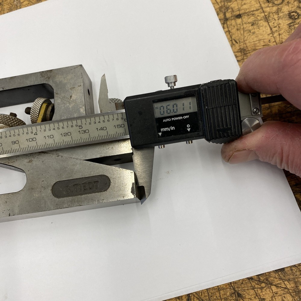 Planer Gauge 6” Toolmaker Made, USA