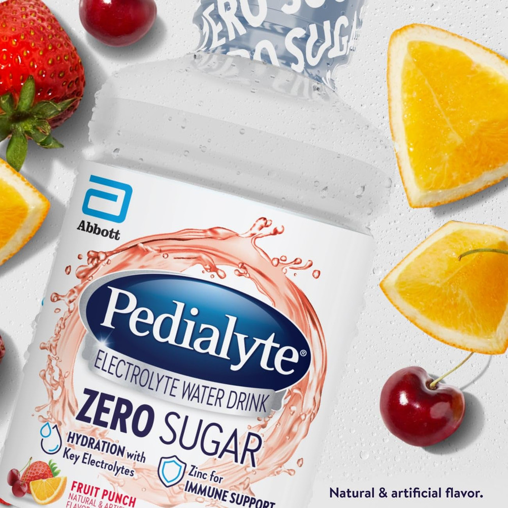 Pedialyte Electrolyte Water with Zero Sugar | Hydration with Key Electrolytes |