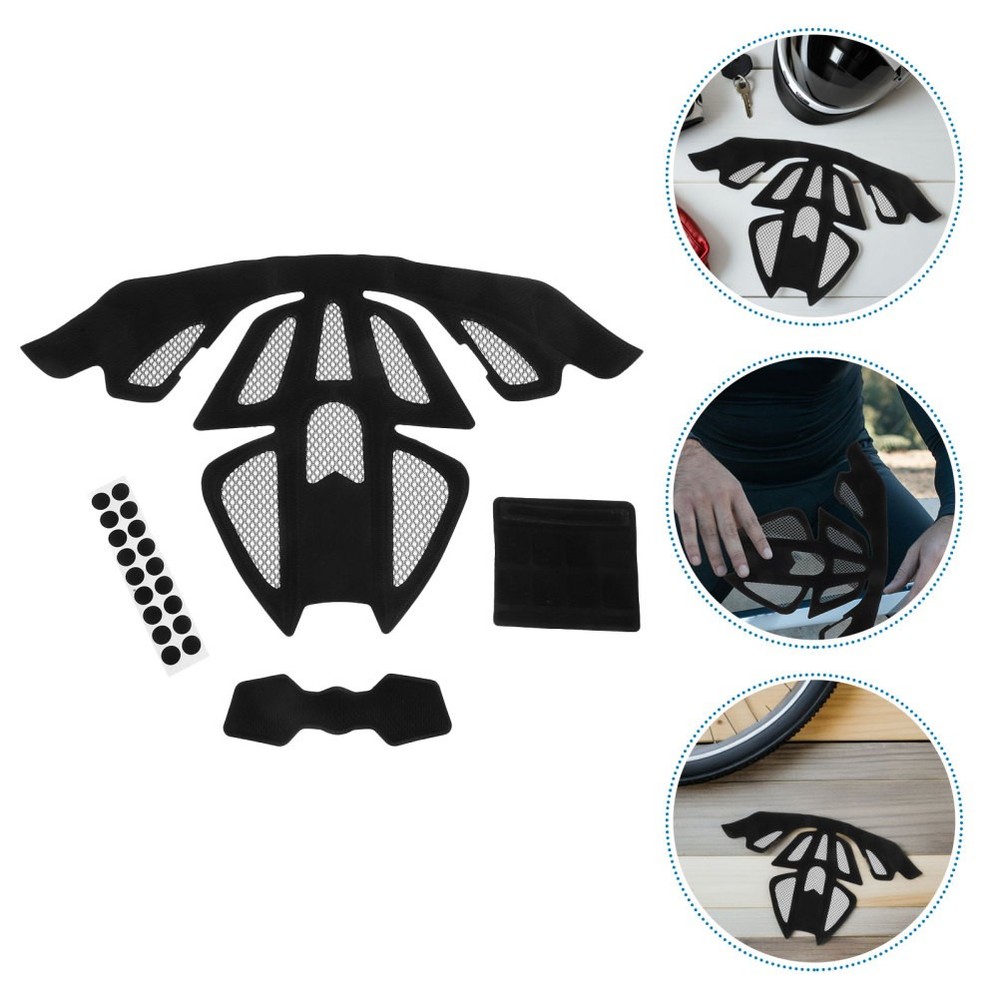 2 Sets Sponge Padding Kit Breathable Inner Lining for Motorcycle Cycling