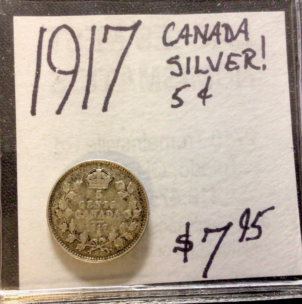1917 Canada 5c Silver! ENN Coins