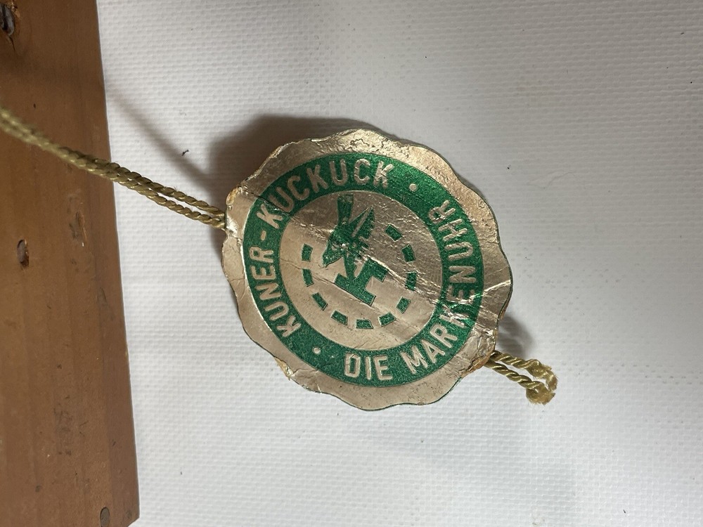 Vintage German Cuckoo Clock - Kuner - Birds, Leaves untested Complete! Read