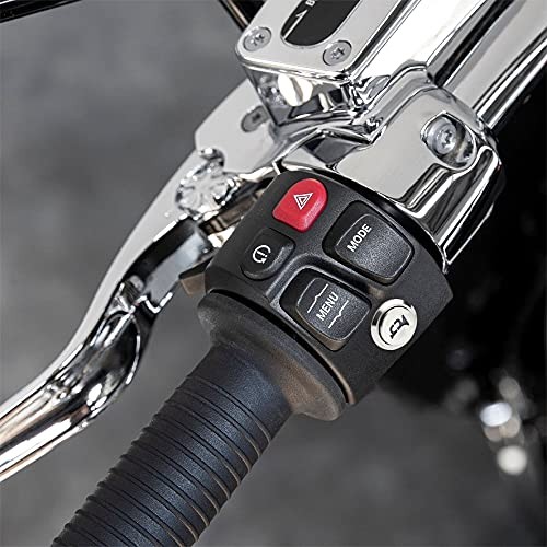 16mm 12V Momentary Speaker Horn Push Button Toggle Switch Blue/ Silver Shell