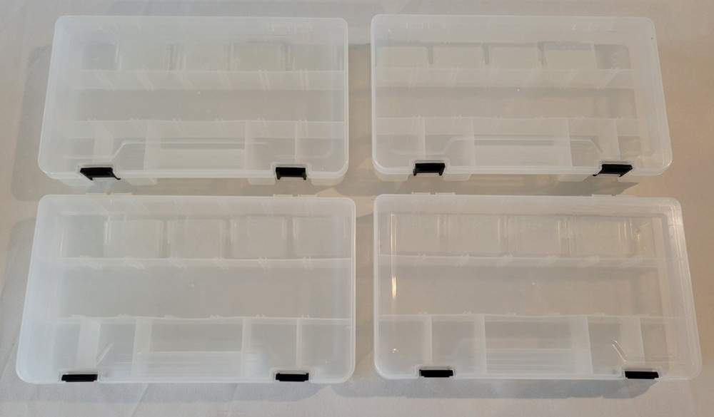 Plastic Tool Storage Organizer Box 4 Drawer Utility Craft Case Handle Portable