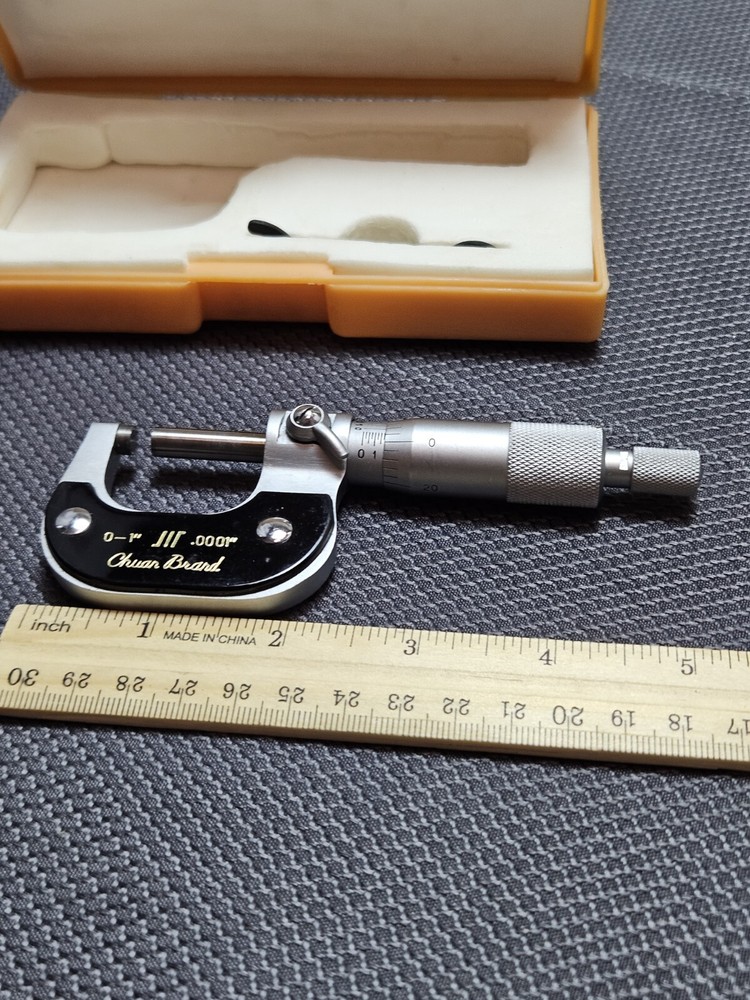 Chuar Brand 0-1" .0001", Micrometer