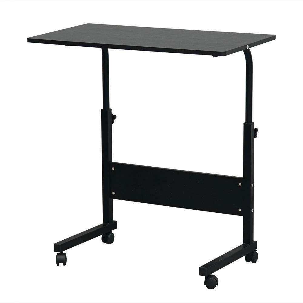 Office Laptop Desk Rolling Adjustable Portable Table Computer Mobile Stand New